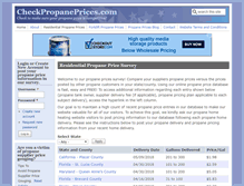 Tablet Screenshot of checkpropaneprices.com